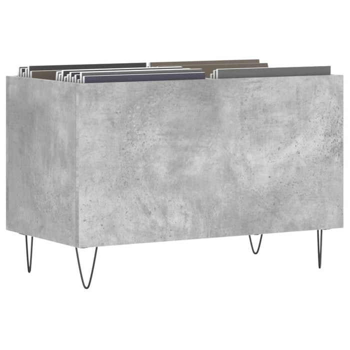 Dulap pentru discuri, gri beton, 74,5x38x48 cm, lemn prelucrat - WALTI WALTI