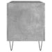 Dulap pentru discuri, gri beton, 74,5x38x48 cm, lemn prelucrat - WALTI WALTI
