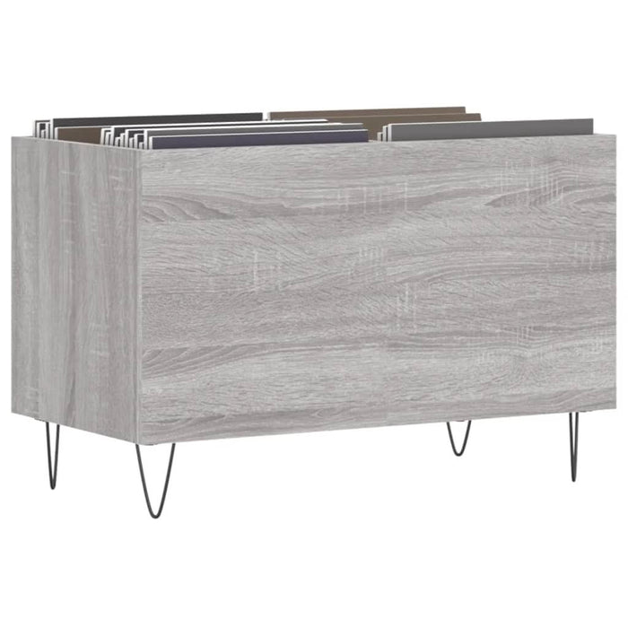 Dulap pentru discuri gri sonoma 74,5x38x48 cm lemn prelucrat - WALTI WALTI