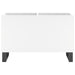 Dulap de discuri, alb, 74,5x38x48 cm, lemn prelucrat - WALTI WALTI