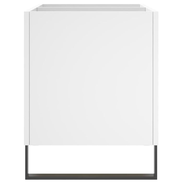 Dulap de discuri, alb, 74,5x38x48 cm, lemn prelucrat - WALTI WALTI