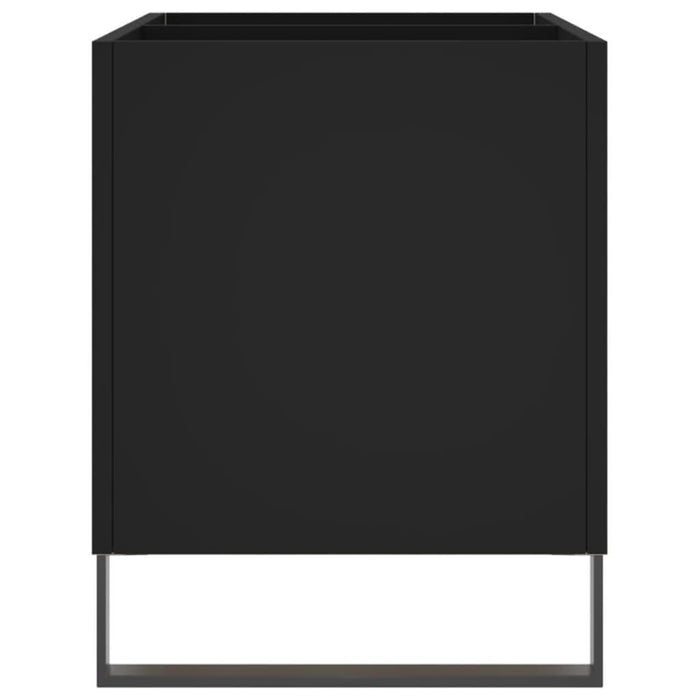 Dulap pentru discuri, negru, 74,5x38x48 cm, lemn prelucrat - WALTI WALTI