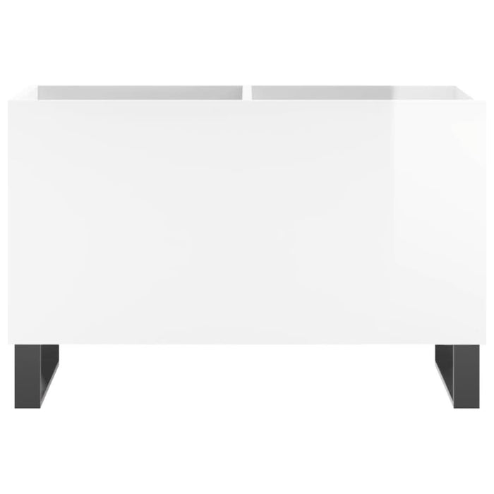 Dulap pt discuri, alb extralucios 74,5x38x48 cm lemn prelucrat - WALTI WALTI