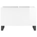 Dulap pt discuri, alb extralucios 74,5x38x48 cm lemn prelucrat - WALTI WALTI