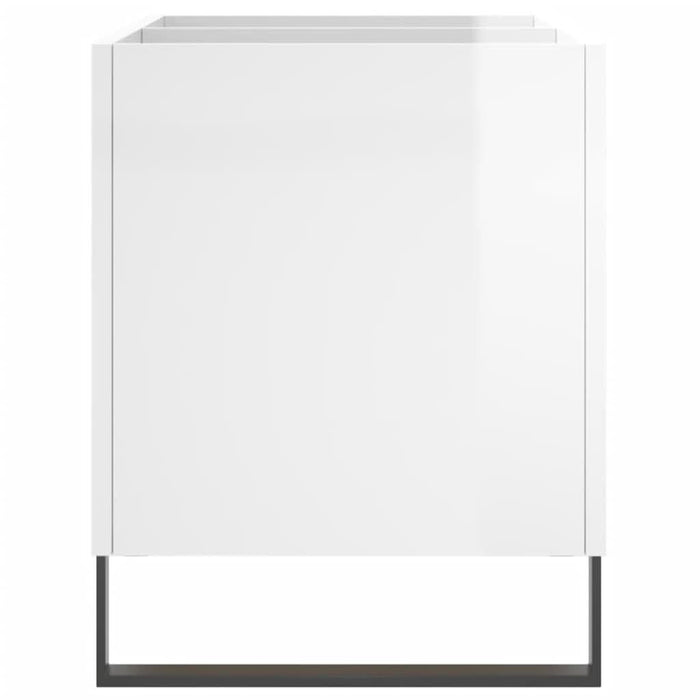 Dulap pt discuri, alb extralucios 74,5x38x48 cm lemn prelucrat - WALTI WALTI