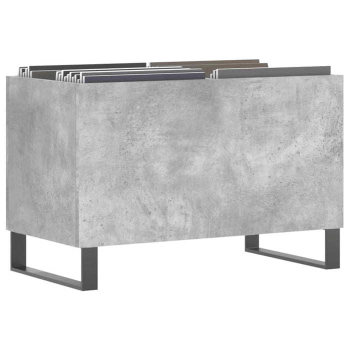 Dulap pentru discuri, gri beton, 74,5x38x48 cm, lemn prelucrat - WALTI WALTI