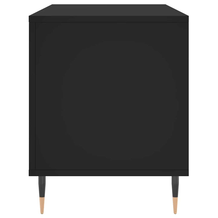 Comodă discuri, negru, 100x38x48 cm, lemn prelucrat - WALTI WALTI