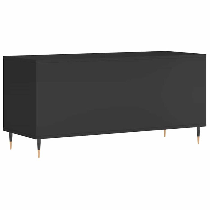 Comodă discuri, negru, 100x38x48 cm, lemn prelucrat - WALTI WALTI