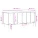 Dulap pentru discuri stejar sonoma 100x38x48 cm, lemn prelucrat - WALTI WALTI