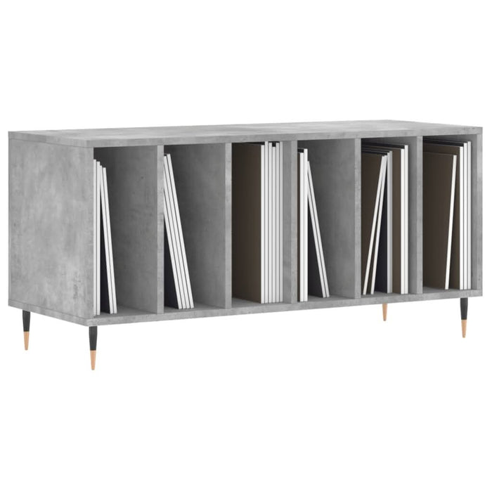 Dulap pentru discuri gri beton, 100x38x48 cm, lemn prelucrat - WALTI WALTI