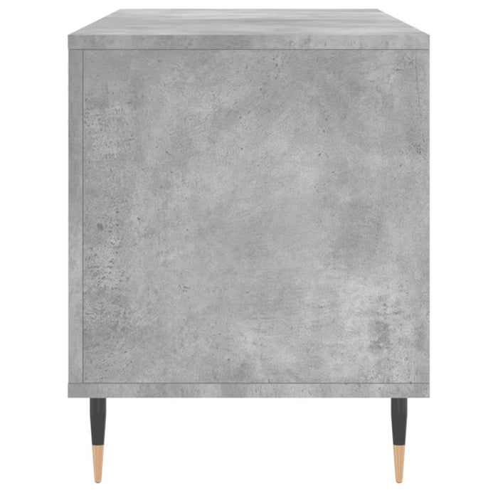 Dulap pentru discuri gri beton, 100x38x48 cm, lemn prelucrat - WALTI WALTI