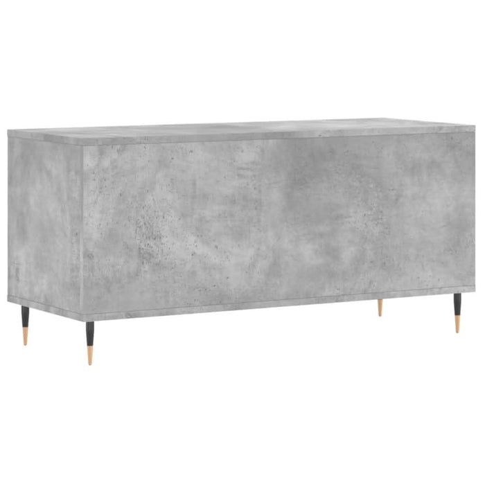 Dulap pentru discuri gri beton, 100x38x48 cm, lemn prelucrat - WALTI WALTI