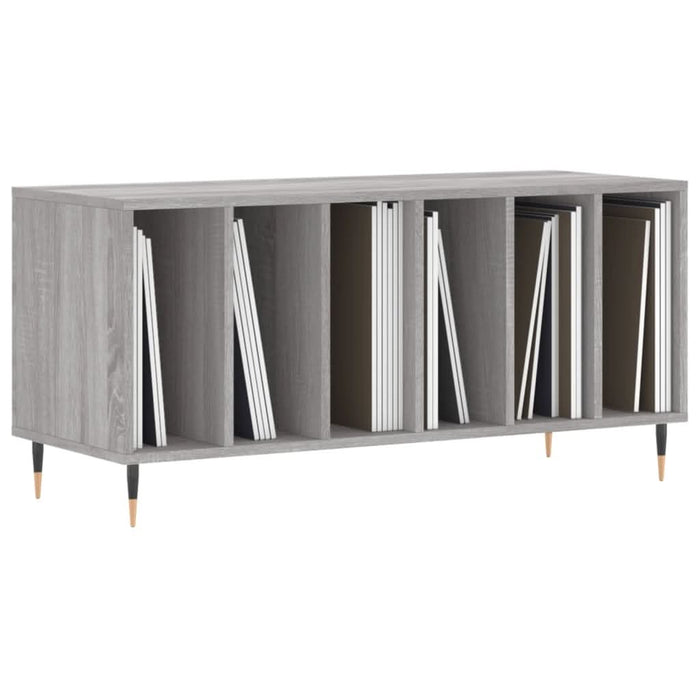 Dulap pentru discuri gri sonoma, 100x38x48 cm, lemn prelucrat - WALTI WALTI