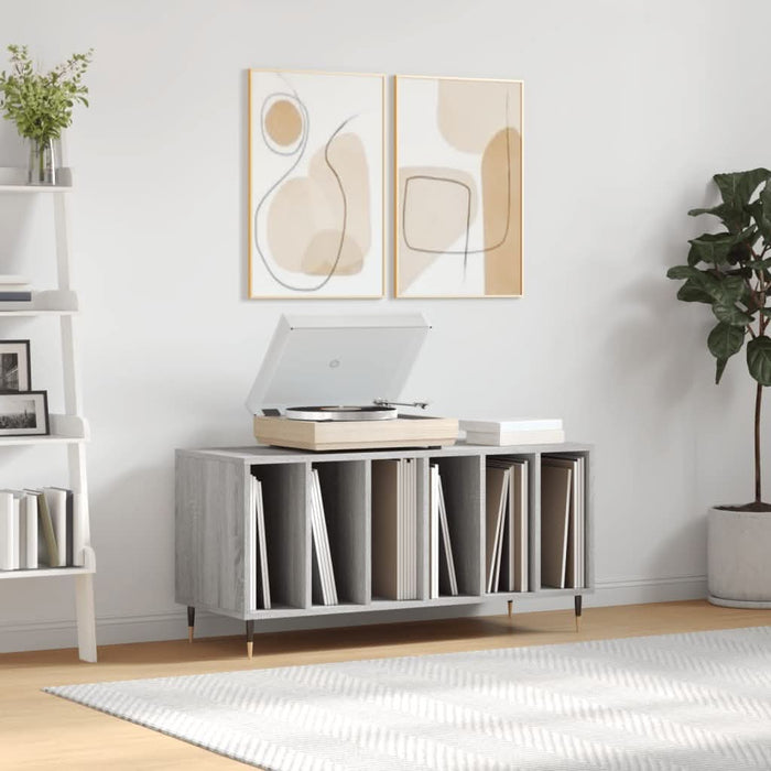 Dulap pentru discuri gri sonoma, 100x38x48 cm, lemn prelucrat - WALTI WALTI