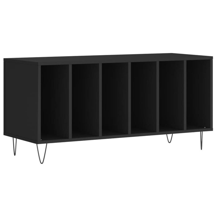 Comodă discuri, negru, 100x38x48 cm, lemn prelucrat - WALTI WALTI