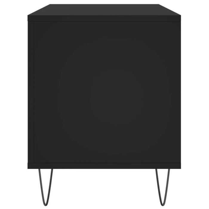 Comodă discuri, negru, 100x38x48 cm, lemn prelucrat - WALTI WALTI