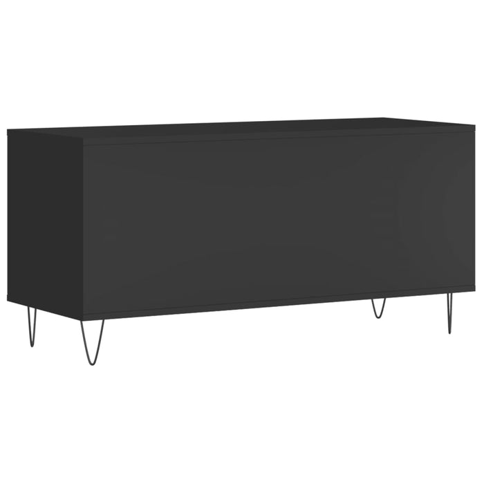 Comodă discuri, negru, 100x38x48 cm, lemn prelucrat - WALTI WALTI