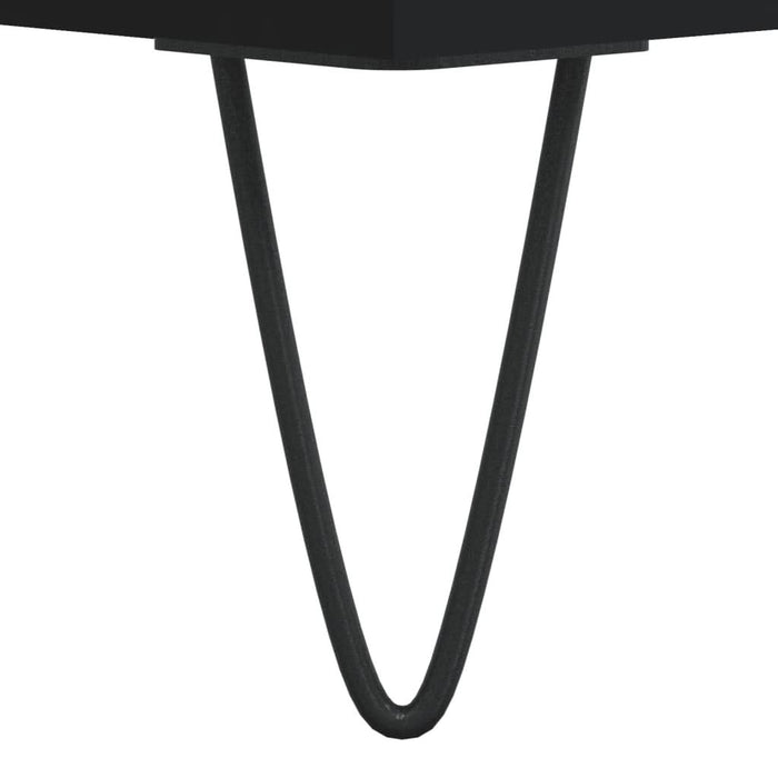 Comodă discuri, negru, 100x38x48 cm, lemn prelucrat - WALTI WALTI