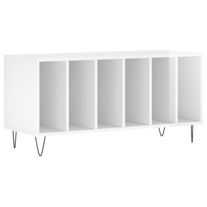 Dulapuri pentru discuri alb lucios 100x38x48 cm, lemn prelucrat WALTI