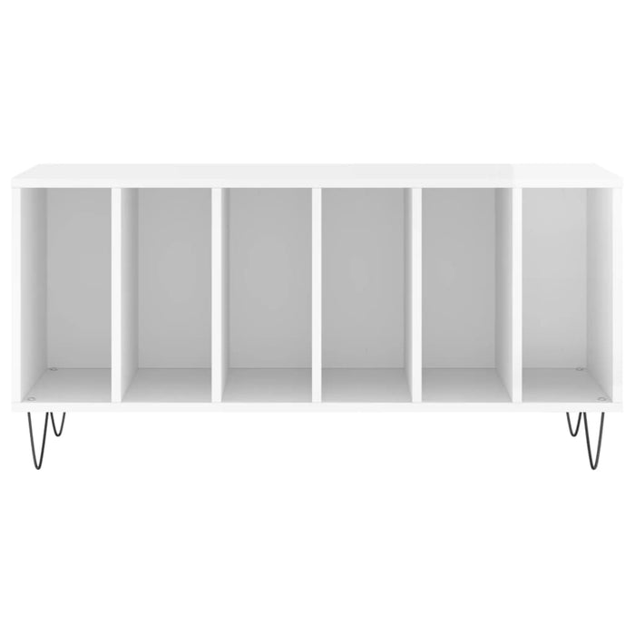 Dulapuri pentru discuri alb lucios 100x38x48 cm, lemn prelucrat WALTI