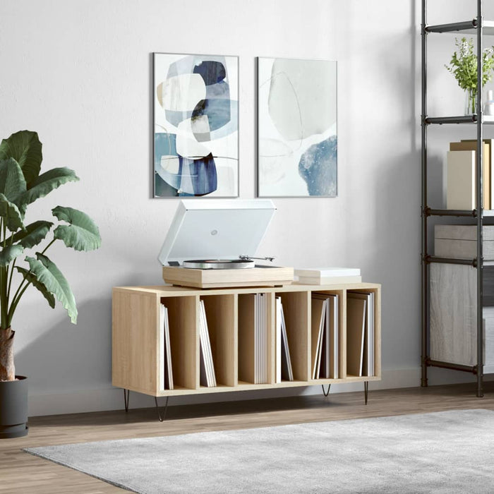 Dulap pentru discuri stejar sonoma 100x38x48 cm, lemn prelucrat - WALTI WALTI