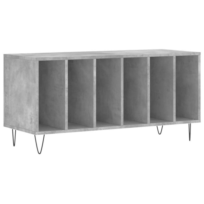 Dulap pentru discuri gri beton, 100x38x48 cm, lemn prelucrat - WALTI WALTI