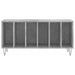 Dulap pentru discuri gri beton, 100x38x48 cm, lemn prelucrat - WALTI WALTI
