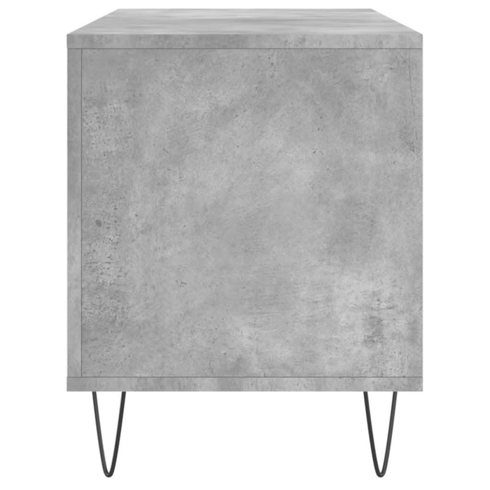 Dulap pentru discuri gri beton, 100x38x48 cm, lemn prelucrat - WALTI WALTI