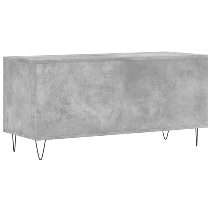 Dulap pentru discuri gri beton, 100x38x48 cm, lemn prelucrat - WALTI WALTI