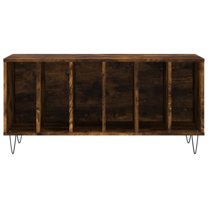 Dulap pentru discuri stejar fumuriu 100x38x48 cm lemn compozit - WALTI WALTI