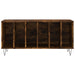 Dulap pentru discuri stejar fumuriu 100x38x48 cm lemn compozit - WALTI WALTI