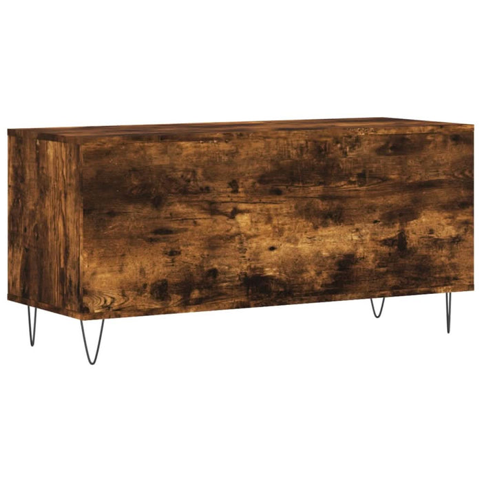 Dulap pentru discuri stejar fumuriu 100x38x48 cm lemn compozit - WALTI WALTI