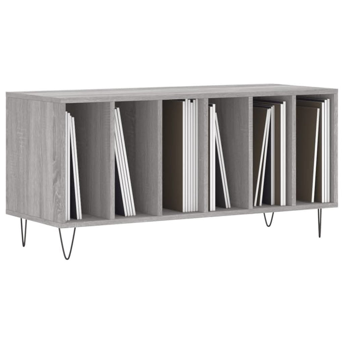 Dulap pentru discuri gri sonoma, 100x38x48 cm, lemn prelucrat - WALTI WALTI