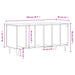 Dulap pentru discuri gri sonoma, 100x38x48 cm, lemn prelucrat - WALTI WALTI