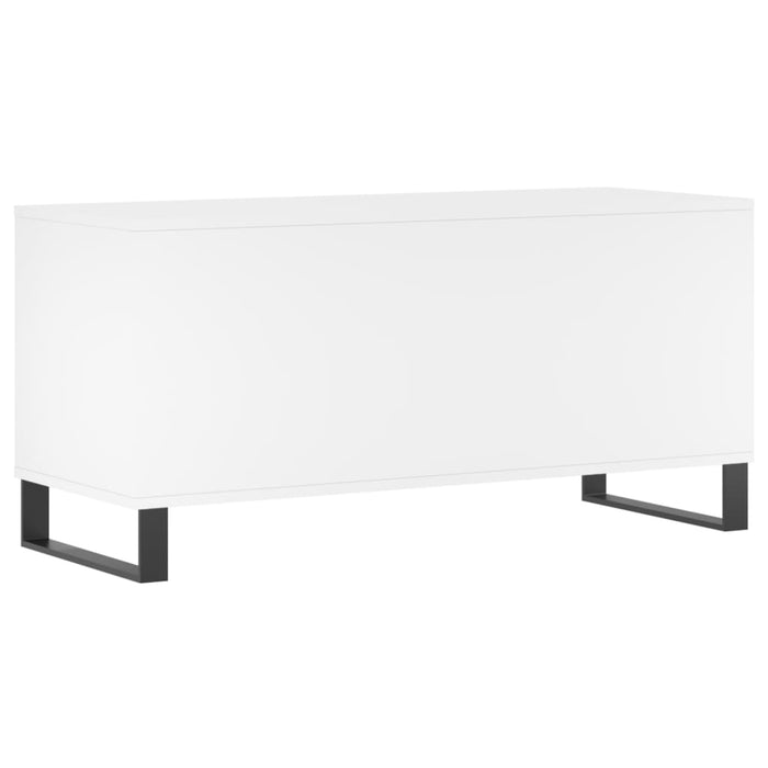 Comodă discuri, alb, 100x38x48 cm, lemn prelucrat - WALTI WALTI