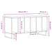 Dulap pentru discuri stejar sonoma 100x38x48 cm, lemn prelucrat - WALTI WALTI
