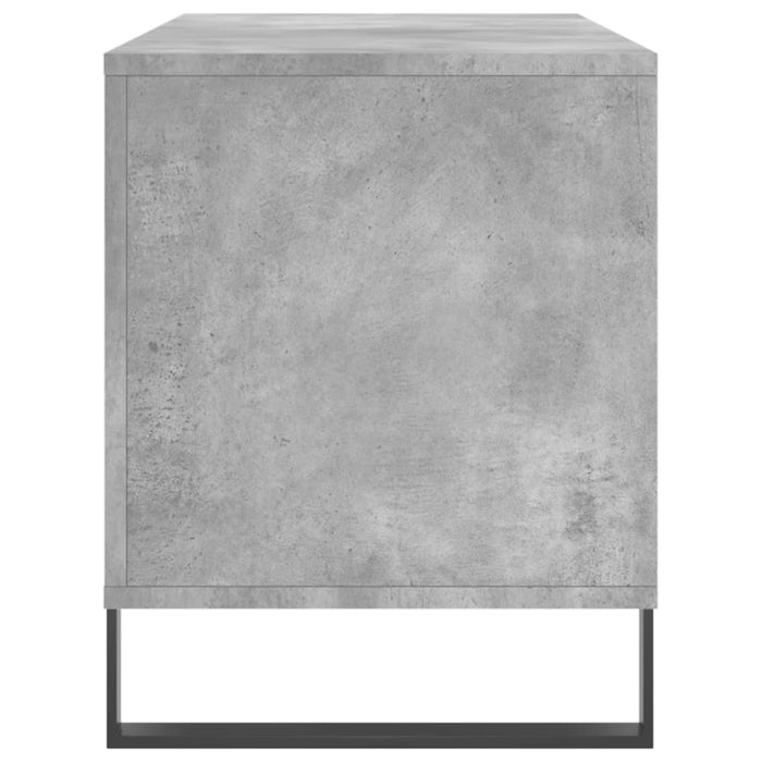 Dulap pentru discuri gri beton, 100x38x48 cm, lemn prelucrat - WALTI WALTI