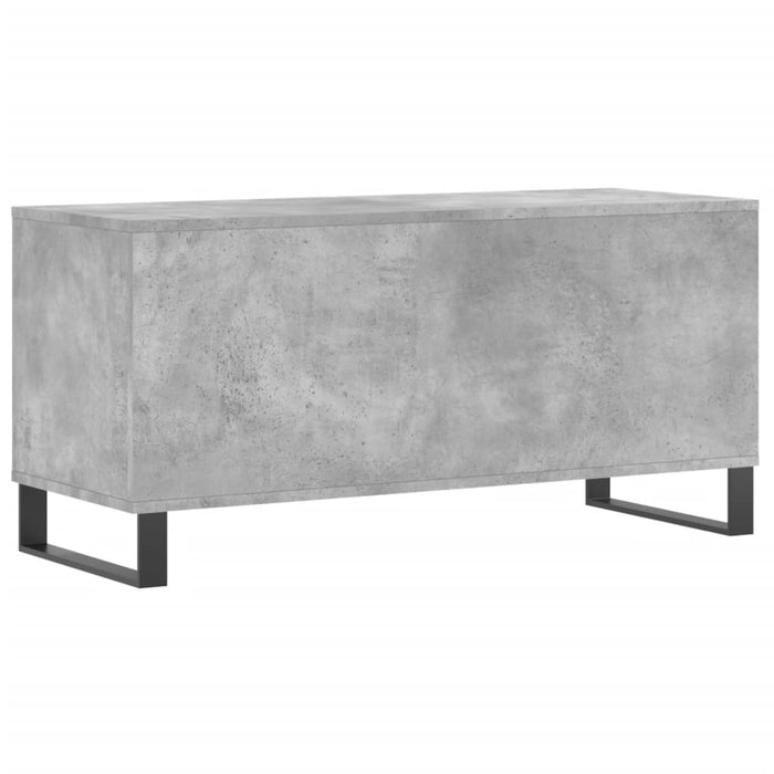 Dulap pentru discuri gri beton, 100x38x48 cm, lemn prelucrat - WALTI WALTI