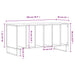Dulap pentru discuri gri beton, 100x38x48 cm, lemn prelucrat - WALTI WALTI