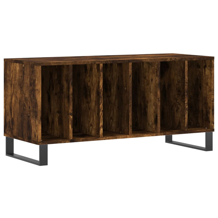 Dulap pentru discuri stejar fumuriu 100x38x48 cm lemn compozit - WALTI WALTI