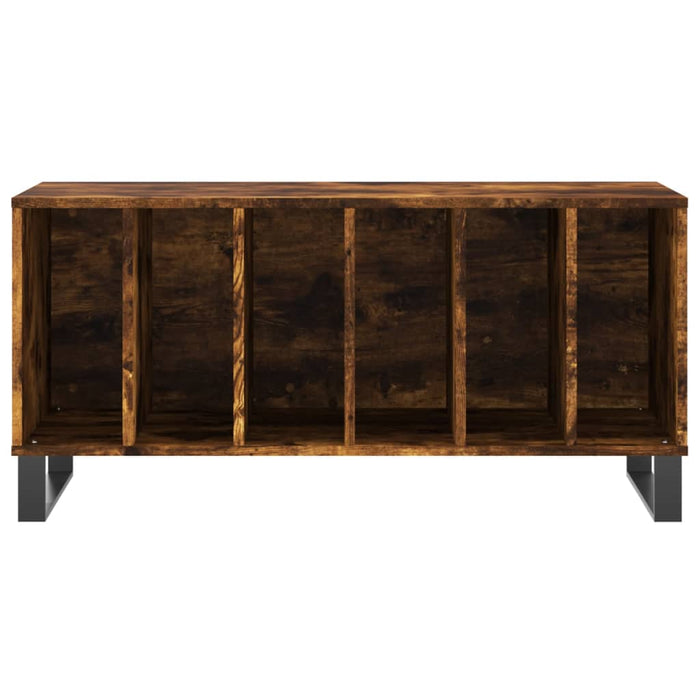 Dulap pentru discuri stejar fumuriu 100x38x48 cm lemn compozit - WALTI WALTI