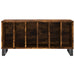 Dulap pentru discuri stejar fumuriu 100x38x48 cm lemn compozit - WALTI WALTI