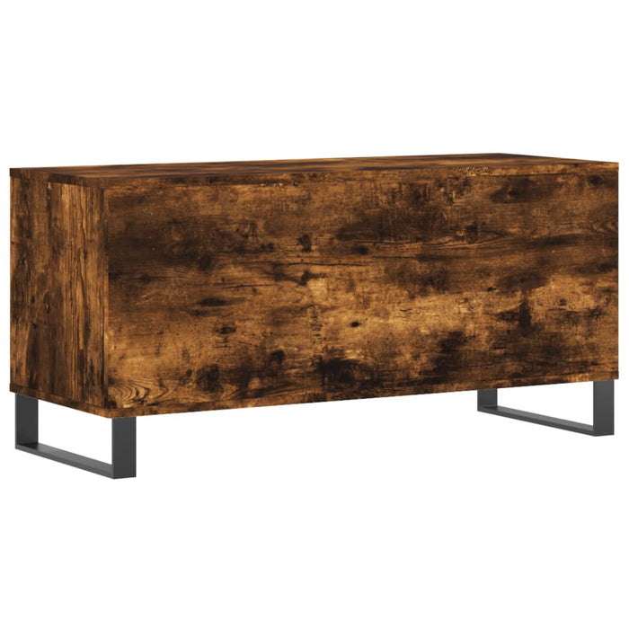 Dulap pentru discuri stejar fumuriu 100x38x48 cm lemn compozit - WALTI WALTI