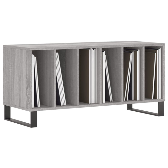 Dulap pentru discuri gri sonoma, 100x38x48 cm, lemn prelucrat WALTI