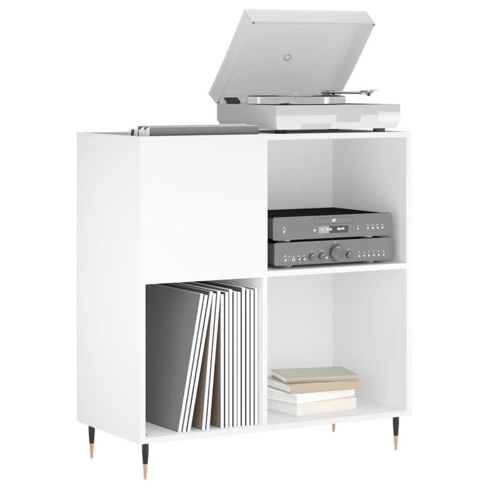 Dulap pentru discuri, alb, 84,5x38x89 cm, lemn compozit - WALTI WALTI