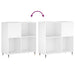 Dulap pentru discuri, alb, 84,5x38x89 cm, lemn compozit - WALTI WALTI