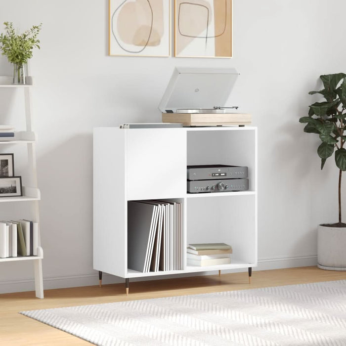 Dulap pentru discuri, alb, 84,5x38x89 cm, lemn compozit - WALTI WALTI