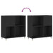 Dulap pentru discuri negru 84,5x38x89 cm lemn compozit - WALTI WALTI