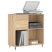 Dulap pentru discuri stejar sonoma 84,5x38x89 cm lemn compozit - WALTI WALTI