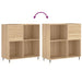 Dulap pentru discuri stejar sonoma 84,5x38x89 cm lemn compozit - WALTI WALTI